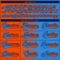 Custom Powder Blue Orange-Navy Gradient Fashion Hockey Lace Neck Jersey
