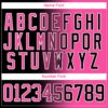 Custom Black Pink-White Gradient Fashion Hockey Lace Neck Jersey