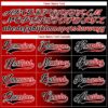 Custom Black Red-White Gradient Fashion Hockey Lace Neck Jersey