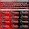 Custom Black Red-White Gradient Fashion Hockey Lace Neck Jersey