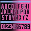 Custom Black Pink-Light Blue Gradient Fashion Hockey Lace Neck Jersey