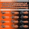 Custom Black Orange-White Gradient Fashion Hockey Lace Neck Jersey
