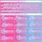 Custom Light Blue Pink-White Gradient Fashion Hockey Lace Neck Jersey