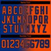 Custom Royal Orange-Black Gradient Fashion Hockey Lace Neck Jersey