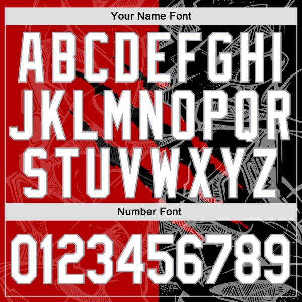 Custom Graffiti Pattern White Black-Gray 3D Scratch Authentic Baseball Jersey