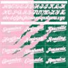Custom Graffiti Pattern White Kelly Green-Light Pink 3D Scratch Authentic Baseball Jersey