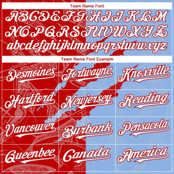 Custom Graffiti Pattern White Light Blue-Red 3D Scratch Authentic Baseball Jersey