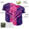 Custom Graffiti Pattern Purple-Pink 3D Scratch Authentic Baseball Jersey