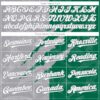 Custom Graffiti Pattern White Kelly Green-Gray 3D Scratch Authentic Baseball Jersey
