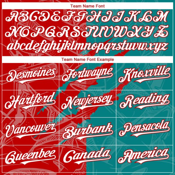 Custom Graffiti Pattern White Teal-Red 3D Scratch Authentic Baseball Jersey
