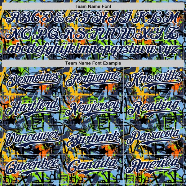 Custom Graffiti Pattern Navy-White Splatter Authentic Baseball Jersey