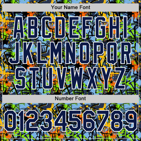 Custom Graffiti Pattern Navy-White Splatter Authentic Baseball Jersey