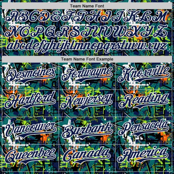 Custom Graffiti Pattern Navy-White Splatter Authentic Baseball Jersey