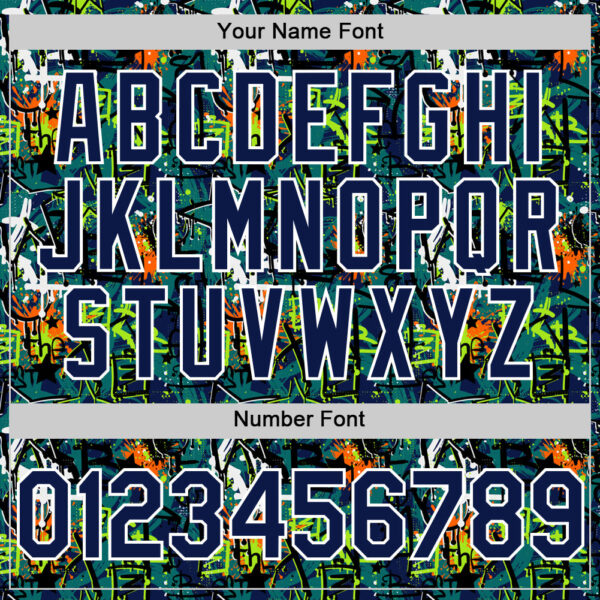 Custom Graffiti Pattern Navy-White Splatter Authentic Baseball Jersey