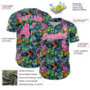 Custom Graffiti Pattern Pink-White Splatter Authentic Baseball Jersey
