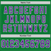 Custom Grass Green Purple-White Mesh Authentic Throwback Football Jersey