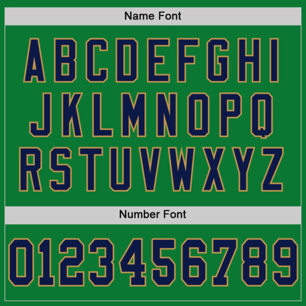 Custom Grass Green Navy-Old Gold Mesh Authentic Throwback Football Jersey