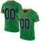 GrassGreen0047 Custom Grass Green Navy-Old Gold Mesh Authentic Throwback Football Jersey