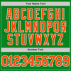 Custom Grass Green Orange-White Authentic Basketball Jersey