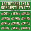Custom Grass Green White-Red Authentic Basketball Jersey