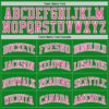 Custom Grass Green Pink-White Authentic Basketball Jersey