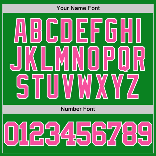 Custom Grass Green Pink-White Authentic Basketball Jersey