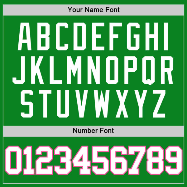 Custom Grass Green White-Pink Authentic Basketball Jersey