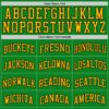 Custom Grass Green Black-Gold Authentic Basketball Jersey