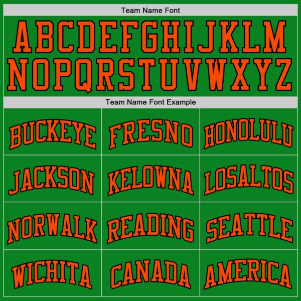 Custom Grass Green Orange-Black Authentic Basketball Jersey