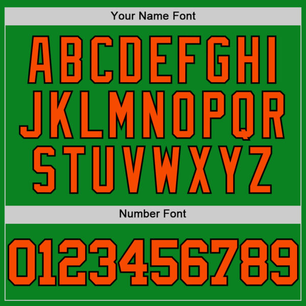 Custom Grass Green Orange-Black Authentic Basketball Jersey