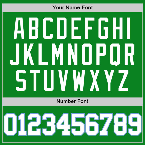 Custom Grass Green White-Light Blue Authentic Basketball Jersey