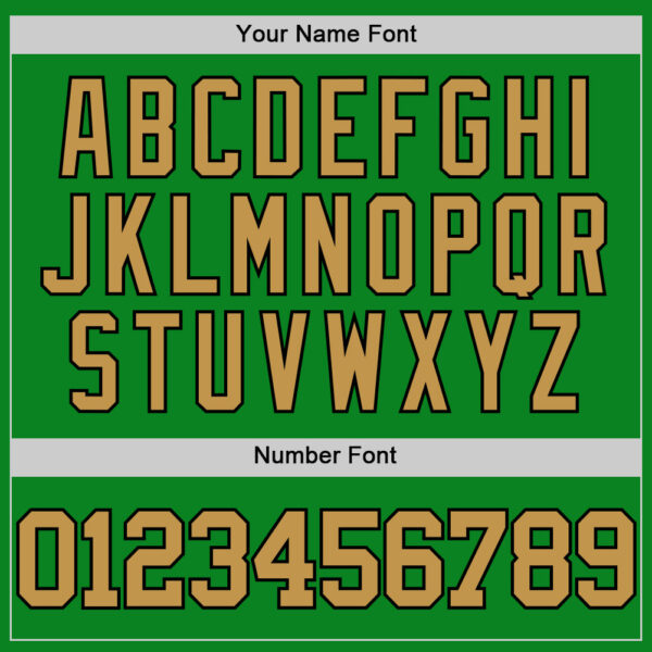 Custom Grass Green Old Gold-Black Authentic Basketball Jersey