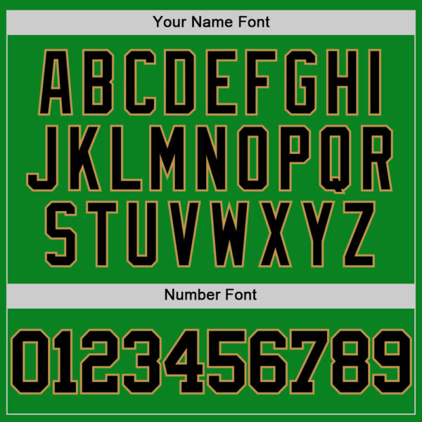 Custom Grass Green Black-Old Gold Authentic Basketball Jersey