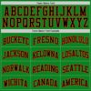 Custom Grass Green Black-Orange Authentic Basketball Jersey