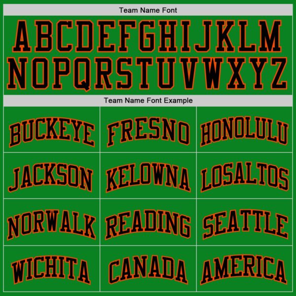 Custom Grass Green Black-Orange Authentic Basketball Jersey