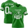 Custom Grass Green White Authentic Football Jersey