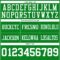 Custom Grass Green White Authentic Football Jersey