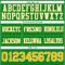 GrassGreen0075-3 Custom Grass Green Gold-White Authentic Football Jersey