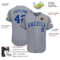 Custom Gray Royal Authentic Baseball Jersey