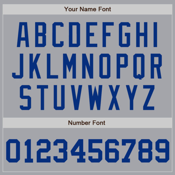 Custom Gray Royal Authentic Baseball Jersey