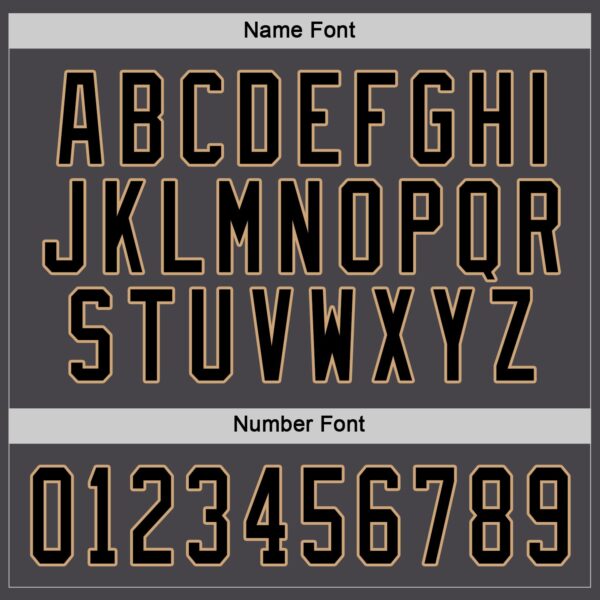 Custom Steel Gray Black-Old Gold Hockey Jersey