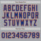 Custom Gray Royal Pinstripe Royal-Orange Authentic Baseball Jersey