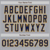Custom Gray Navy Pinstripe Navy-Gold Authentic Baseball Jersey