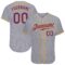 Custom Gray Purple Pinstripe Purple-Gold Authentic Baseball Jersey