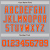 Custom Gray Orange White-Royal Authentic Baseball Jersey