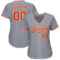Custom Gray Orange-White Authentic Baseball Jersey