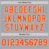 Custom Gray Orange-White Authentic Baseball Jersey
