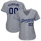 Custom Gray Navy White-Light Blue Authentic Baseball Jersey