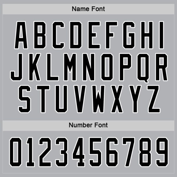 Custom Gray Black-White Hockey Jersey