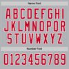 Custom Gray Red-White Hockey Jersey